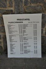 Alte preistafel ddr gebraucht kaufen  Limbach-Oberfrohna