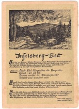 Liedkarte inselsberg lied gebraucht kaufen  Bärenstein, Königswalde