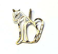 Pingente de colar berloque de gato ouro amarelo 14K 1 grama buceta gato gatinho casa gato comprar usado  Enviando para Brazil