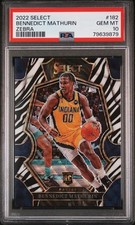 2022 PANINI SELECT BENNEDICT MATHURIN ZEBRA #182 PSA 10 ROOKIE na sprzedaż  Wysyłka do Poland