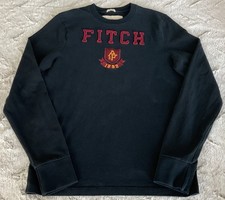Camisa masculina Abercrombie Fitch L azul marinho ajuste muscular bordado logotipo e brasão comprar usado  Enviando para Brazil