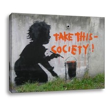 Wandbild leinwand banksy gebraucht kaufen  Köln
