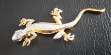 Brosche salamander gecko gebraucht kaufen  Düsternort