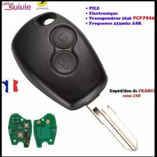 Clé Vierge Pcf7946 compatible Clio3 Twingo Kangoo 2 Dacia logan sandero duster, usado comprar usado  Enviando para Brazil