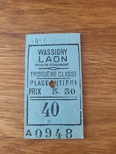 Ticket train ancien d'occasion  Châteauroux