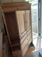 Antique pine linen for sale  GRANTHAM