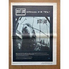 PEARL JAM Vs POSTER SIZED original music press advert from 1993 - aged - these v for sale  CHESTERFIELD