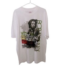 Camiseta masculina Bob Marley música reggae tamanho XL gola redonda algodão festival da Jamaica comprar usado  Enviando para Brazil
