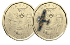 2023 Canada Loonie - Elsie MacGill COLOURED & PLAIN $1 - new from mint roll, usado comprar usado  Enviando para Brazil