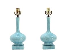 Pair pottery blue for sale  Miami Beach
