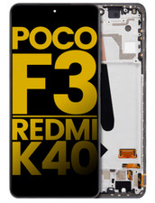 Conjunto de tela OLED original com moldura Xiaomi Poco F3/Redmi K40 (preto noturno) comprar usado  Enviando para Brazil