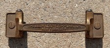 Maçaneta de porta industrial vintage J. G. Wilson latão pesado ferragens recuperadas comprar usado  Enviando para Brazil