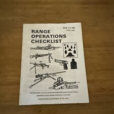 Range Operations Checklist GTA 7-1-30 Department Of The Army comprar usado  Enviando para Brazil