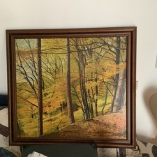 ölbild waldlandschaft 60 gebraucht kaufen  Lahr