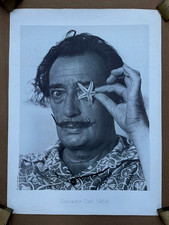 PÓSTER FOTOGRÁFICO ESTRELLA DE MAR EN OJO SALVADOR DALÍ ORIGINAL DE COLECCIÓN XAVIER MISERACHS B&W segunda mano  Embacar hacia Mexico