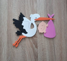 Moosgummi storch baby gebraucht kaufen  Oberding