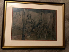Signed illustration art d'occasion  Expédié en Belgium