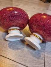 Pair vintage cranberry for sale  LEICESTER