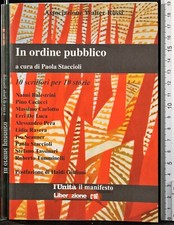 Ordine pubblico. scrittori usato  Ariccia