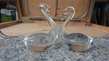 Cygnes verre cristal d'occasion  Sommesous