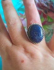 Anello lapislazzuli cabochon usato  Roma