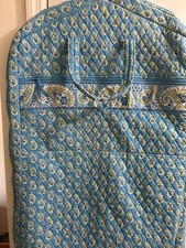 Bolsa de vestuário Vera Bradley azul com design. A parte de trás tem bolsas para colocar itens. comprar usado  Enviando para Brazil