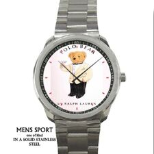 Reloj deportivo de metal de acero inoxidable Polo Bear Ralph Lauren segunda mano  Embacar hacia Argentina