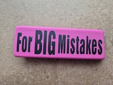 Pink eraser big for sale  BROSELEY