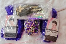 Kit de festa Mardigras 22 peças (traje) perucas, miçangas, máscaras, usado comprar usado  Enviando para Brazil