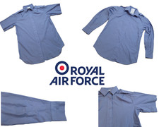 Wraf Azul Camisa Británico Air Force Servicio Uniforme Dress Corto O Largo Manga comprar usado  Enviando para Brazil