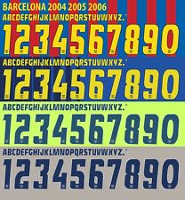 Conjunto de nome e número para futebol Barcelona La League e UEFA 2004/2005/2006 comprar usado  Enviando para Brazil