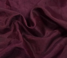 Tela artesanal de seda pura multiusos chatarra remanente de sari granate de colección Sushila segunda mano  Embacar hacia Mexico