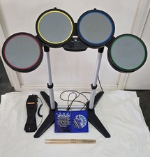 Conjunto de bateria Sony PS2 PS3 Rockband Harmonix com baquetas Rockband, pedal e jogo, usado comprar usado  Enviando para Brazil