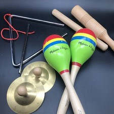 Conjunto de instrumentos musicais de madeira Melissa e Doug vintage ótima qualidade e som comprar usado  Enviando para Brazil