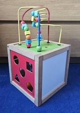 Wooden activity cube for sale  LEEK