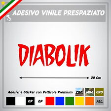 Adesivo vinile diabolik usato  Cervino
