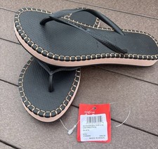 Sandálias chinelo Havaianas femininas 9 10 preto rosa plataforma fina comprar usado  Enviando para Brazil