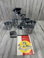 Antigo Novo Na Caixa 1961 Townecraft Deluxe Cortador Manual de Alimentos e Legumes com 5 Cones comprar usado  Enviando para Brazil