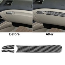 Usado, 3 peças acabamento interno de fibra de carbono painel lateral do passageiro para Honda Civic comprar usado  Enviando para Brazil