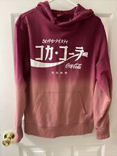 Moletom com capuz bordado retrô Big Letters Coca Cola japonês ombré pequeno comprar usado  Enviando para Brazil