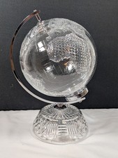 Globo Mundial de Cristal Waterford Pequeno 11 x 7” Formato Raro! Lindo! Marca d'água comprar usado  Enviando para Brazil