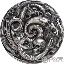 Caixa Pandora Evil dentro de ehr Epic Alto Relevo 3 Oz Moeda De Prata 20 $Palau 2019 comprar usado  Enviando para Brazil