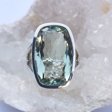Ring prasiolith grüner gebraucht kaufen  Heiligenhaus