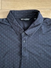 Camisa polo masculina TravisMathew XXL preta azul micro ponto golfe casual comprar usado  Enviando para Brazil