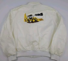 Usado, Jaqueta de trabalho vintage anos 80 retroescavadeira trator 4x4x4 bordada corta-vento feita nos EUA comprar usado  Enviando para Brazil