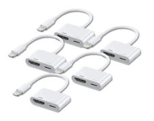Pacote com 5 conversores adaptador AV digital Apple A1438 Lightning para (HDMI+Lightning) comprar usado  Enviando para Brazil