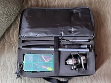 Usado, Kit de viagem South Bend Raven 6 peças seção 6 pés vara e molinete com caixa de equipamento + iscas comprar usado  Enviando para Brazil