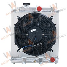 Ventilador de cobertura de radiador 4 fileiras compatível com 92-2000 Honda Civic EK EG SOL Integra DB DC comprar usado  Enviando para Brazil