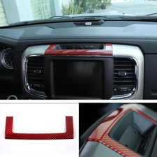 Para 2010-2017 Dodge RAM 1500 painel de carbono vermelho caixa de armazenamento moldura acabamento, usado comprar usado  Enviando para Brazil