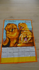 Vintage torchon calendrier d'occasion  Saint-Saulve
